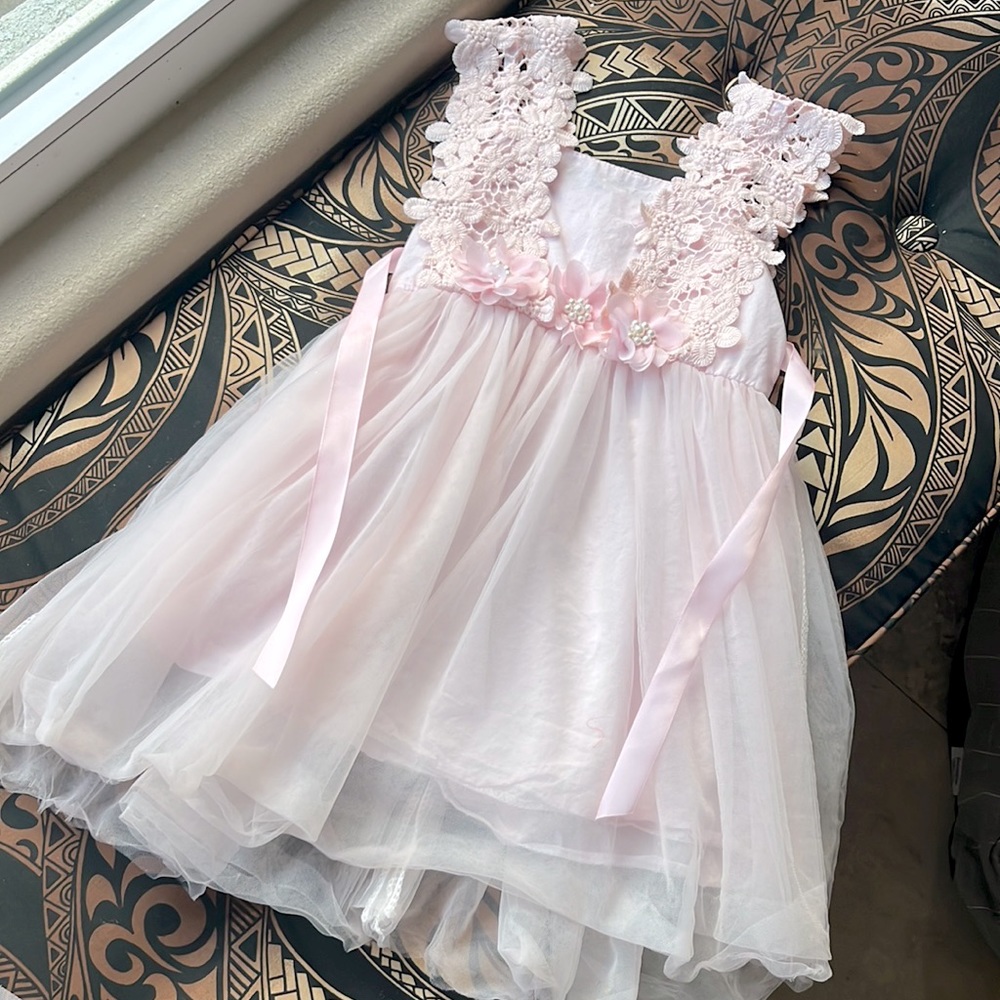 Size 5T, pink dress